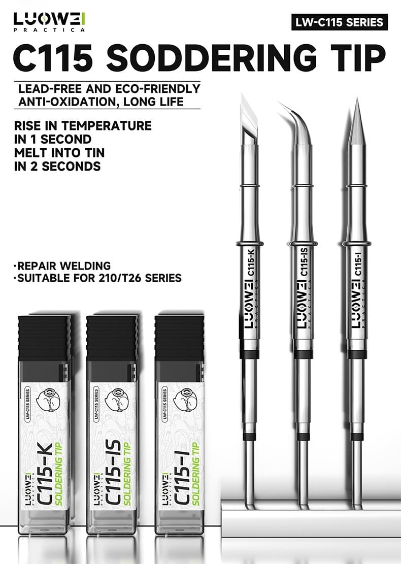 Đầu Mũi Hàn C115 / LUOWEI ( 3 Loại )