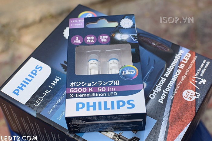 LED T10 Philips Xtreme Ultinon 6000K