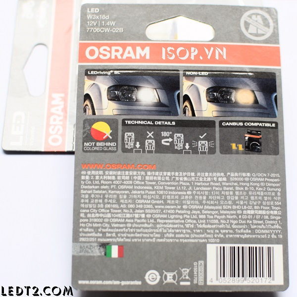 Đèn LED Osram chân T20