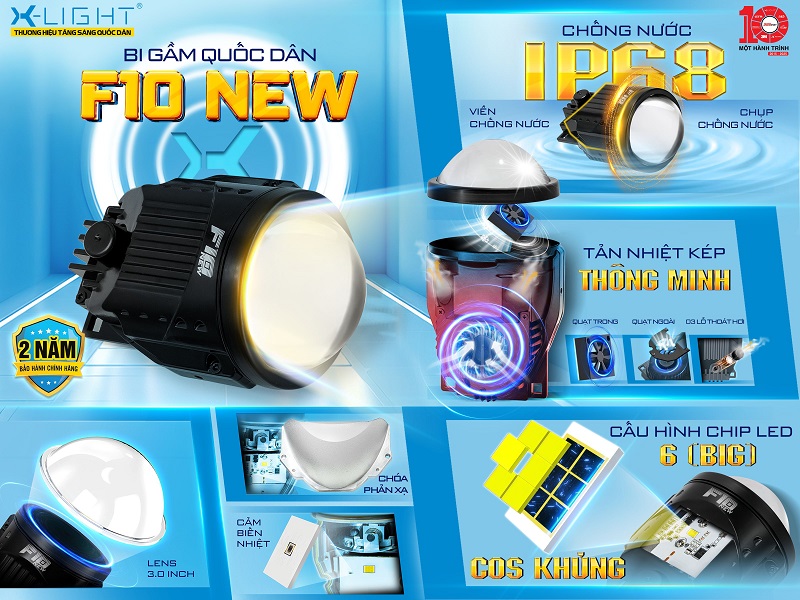 Bi Gầm LED X Light F10 New