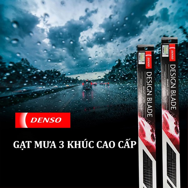 Chổi gạt mưa mềm 3 khúc Denso Nhật (Japan) chính hãng