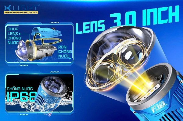 Bi gầm LED X - Light F10 Turbo V2