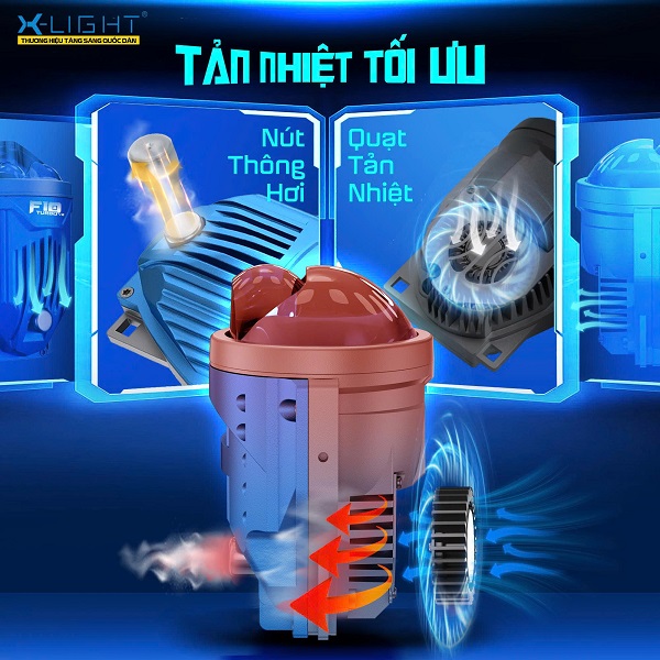 Bi gầm LED X - Light F10 Turbo V2
