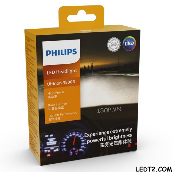 Philips Ultinon 3500r Led H4 H7 H11 Hb3 Hb4 Hir2 High Power 30w