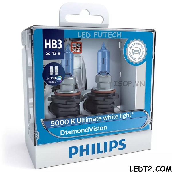 Đèn pha Halogen Philips Diamond Vision 5000K