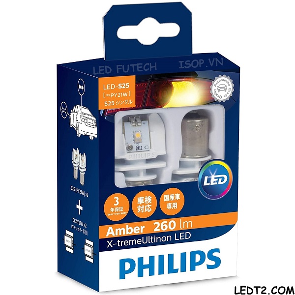 LED Philips Xtreme Ultinon S25 PY21 230 Lumen