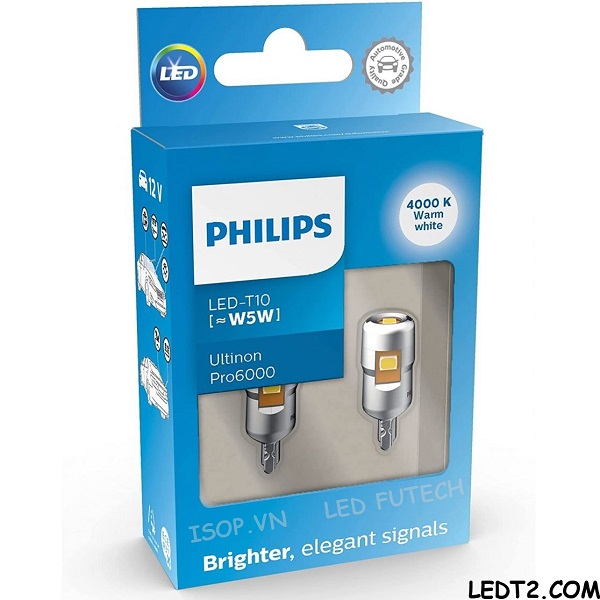 Đèn Led T10 Philips Ultinon Pro6000