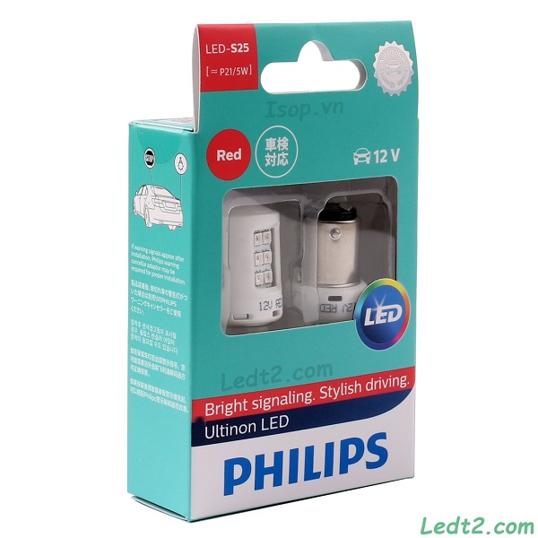 Đèn hậu phanh Philips Ultinon S25 P21/5 RED