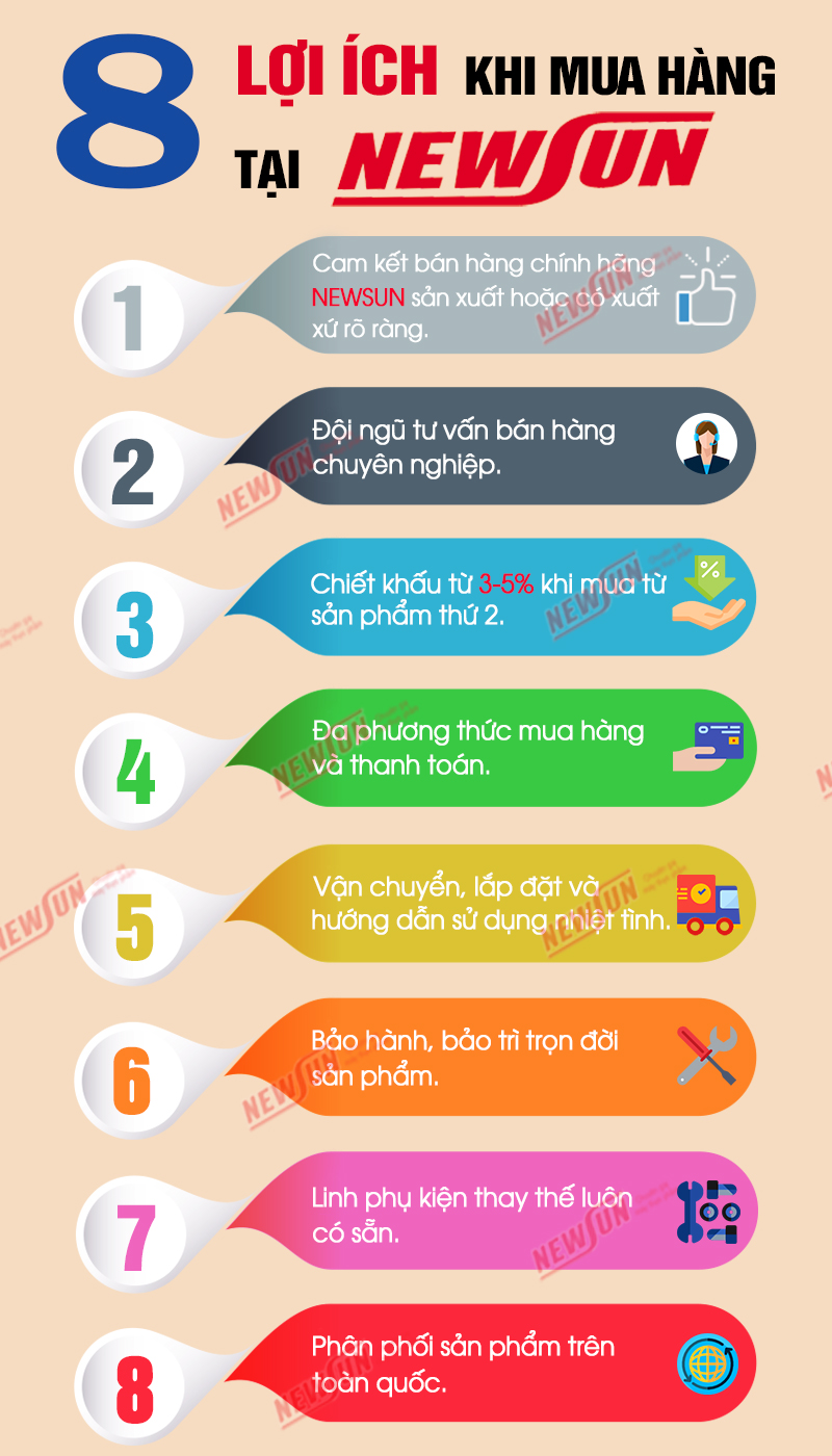 8 Lợi ích khi mua hàng tại NEWSUN