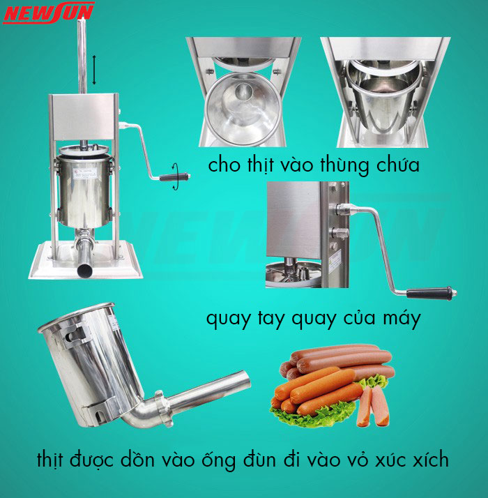 nguyen ly hoat dong may dun xuc xich quay tay