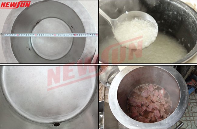 thiết kế kĩ thuật nồi nấu cháo NEWSUN