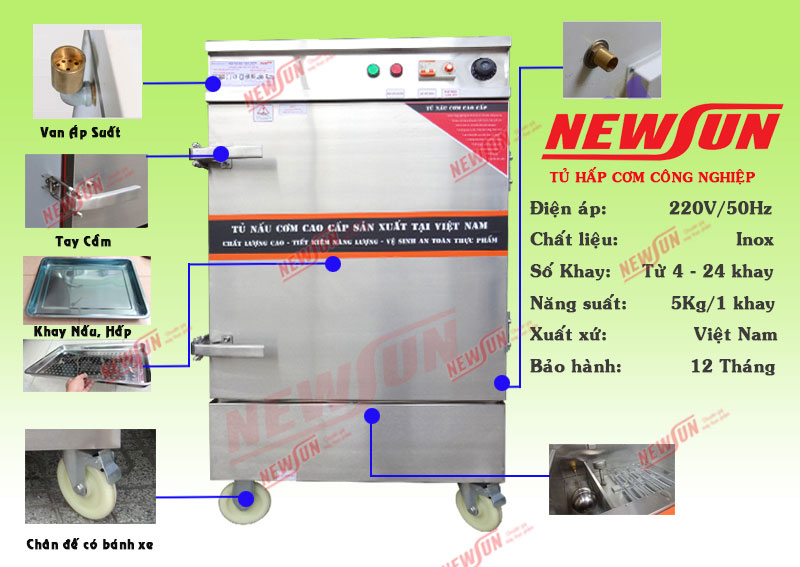 tu hap gio cha chat luong tủ hấp giò chả chất lượng
