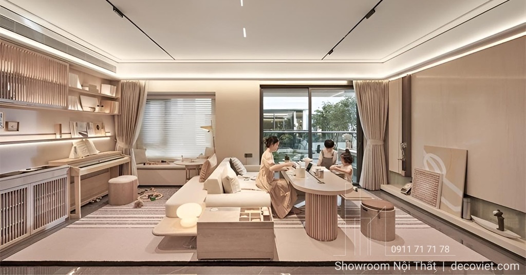 Thi công nội thất phòng khách trọn gói 