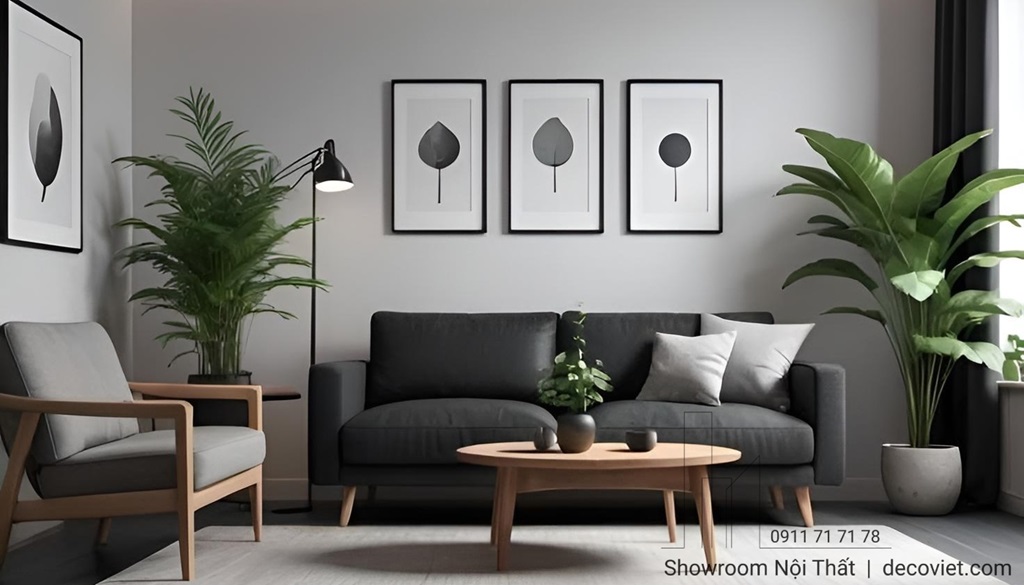 Trang trí phòng khách đơn giản đẹp cho nhà cấp 4 
