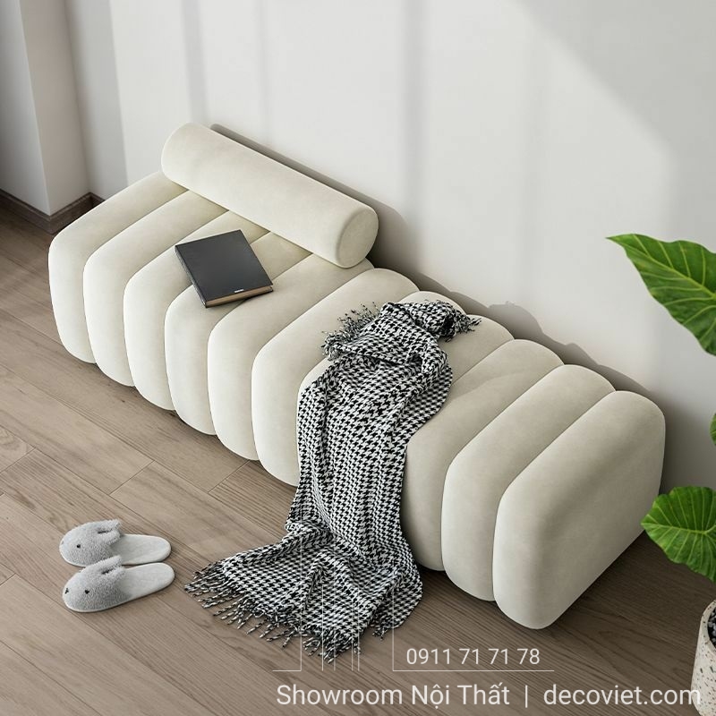 nội thất phòng ngủ đẹp với ghế cuối giường cao cấp