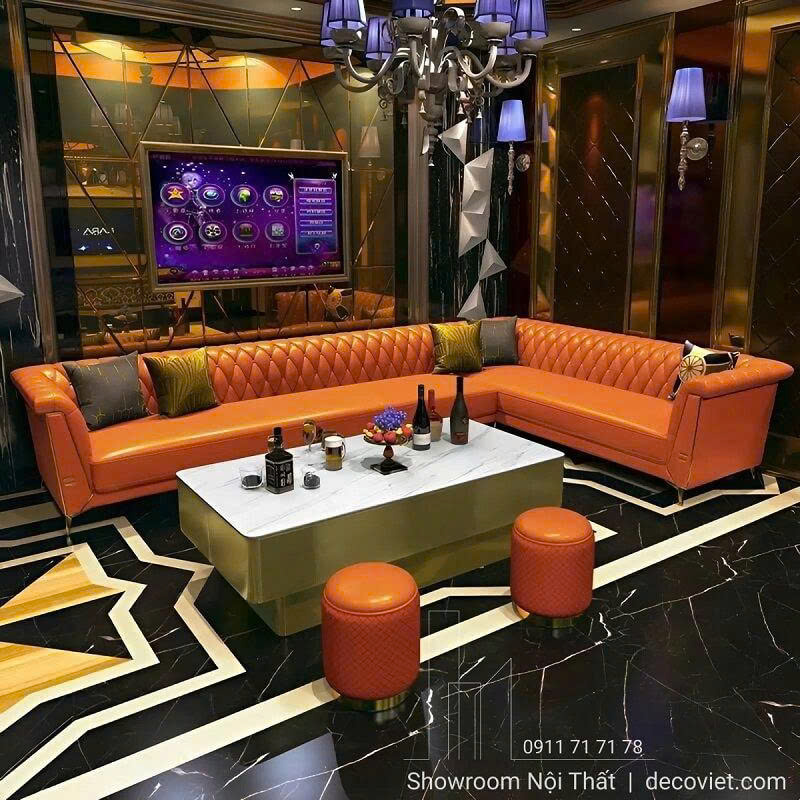 Sofa karaoke giá rẻ thiết kế hiện đại phù hợp phòng hát gia đình