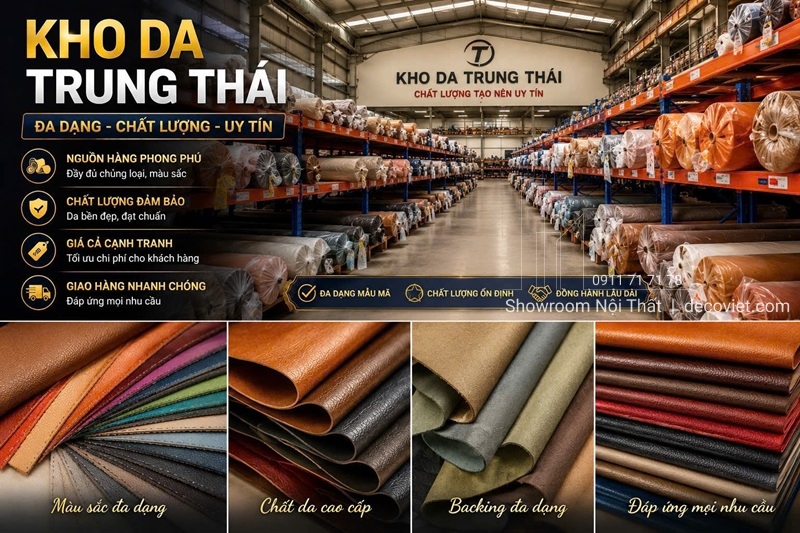 Da sinh thái mang đến nhiều lựa chọn về màu sắc và hiệu ứng bề mặt