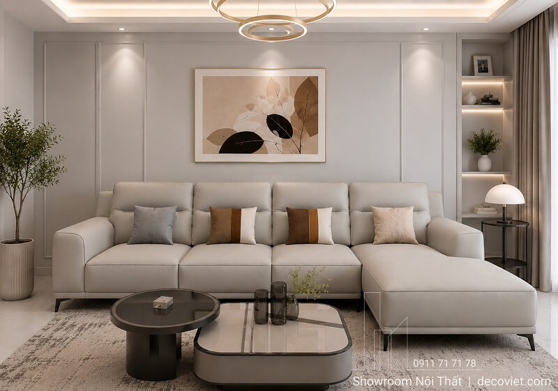 Ghế sofa được bọc da chống trầy, chống bút bi 