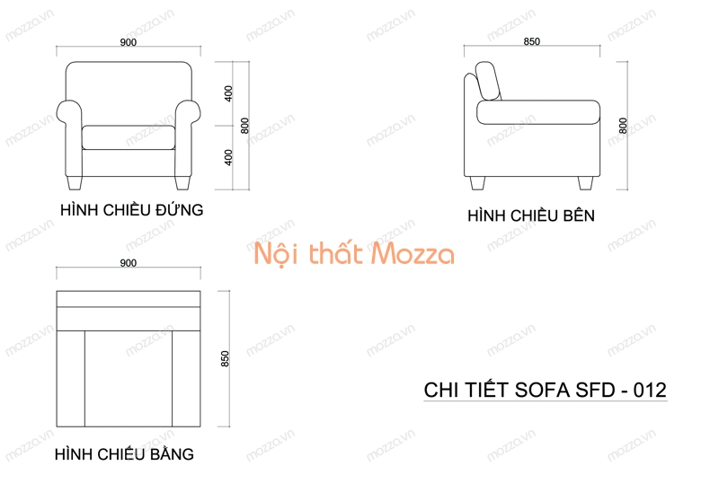 Ghế Sofa đơn đẹp Sfd 012