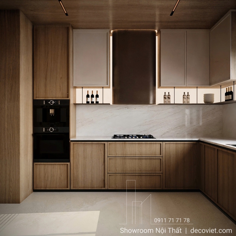 thiết kế thi công tủ bếp chuẩn thẩm mỹ, bền đẹp theo thời gian.