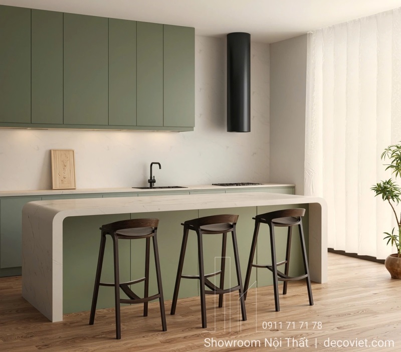 Thi công tủ bếp tại DecoViet – chuẩn kích thước, đúng công năng, thẩm mỹ cao