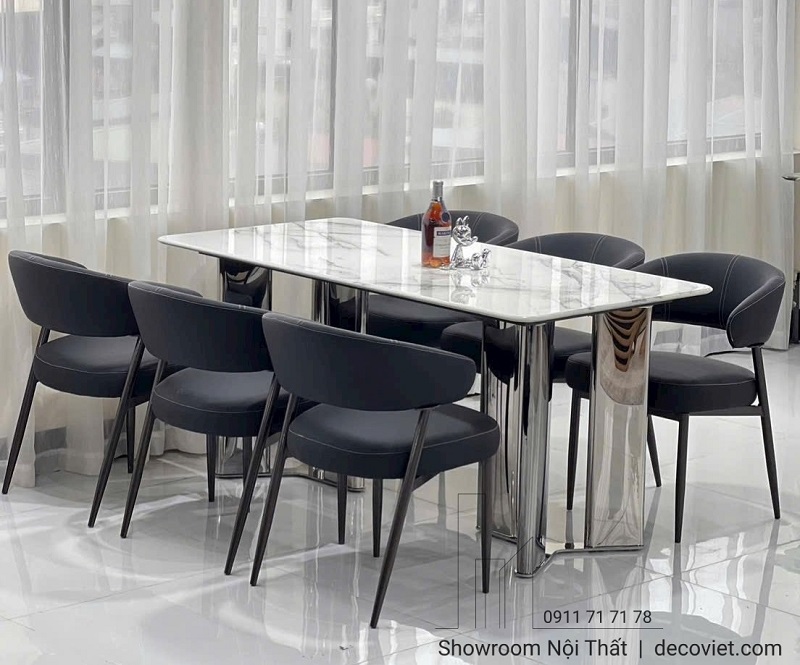 bàn ăn 6 ghế nhập khẩu cao cấp cho phòng bếp