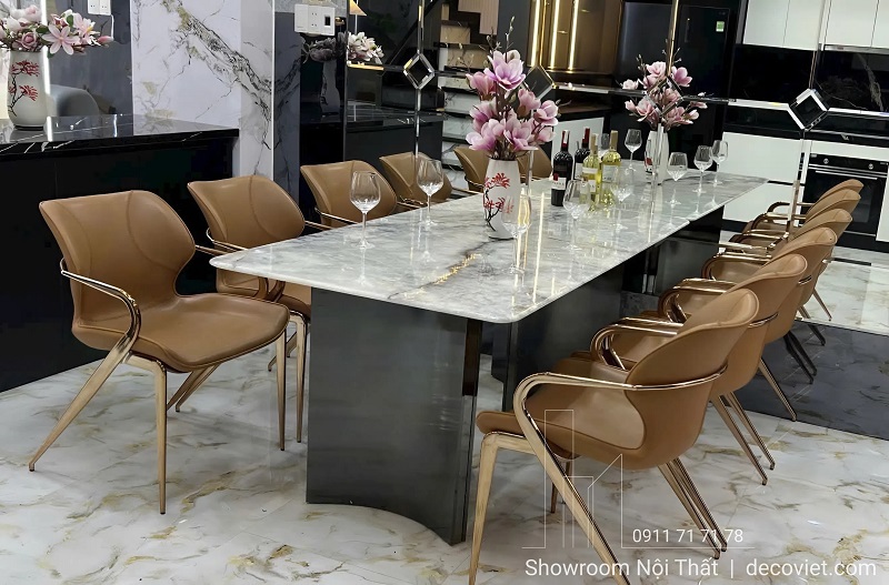 Bàn ăn 6 ghế hiện đại mặt đá 2900S thiết kế cao cấp sang trọng
