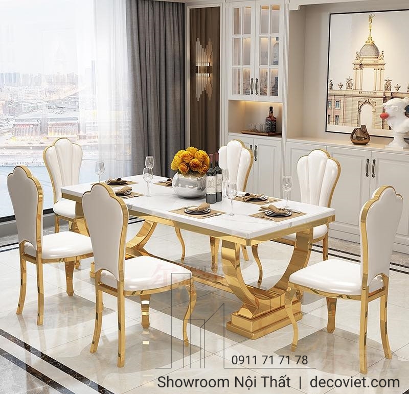 Bàn Ăn 6 Ghế Tân Cổ Điển 1528S