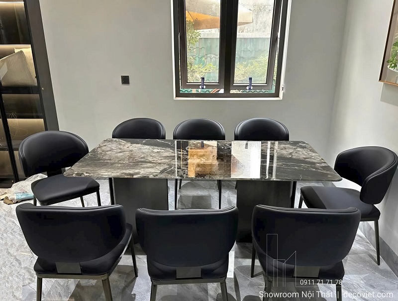 Bàn Ăn Mặt Đá 8 Ghế Hiện Đại 2608S
