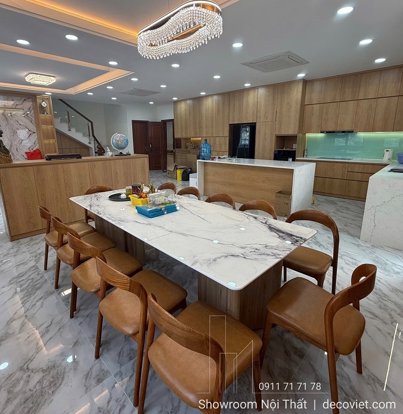 Bàn Ăn Gỗ 12 Ghế Cao Cấp 2889S