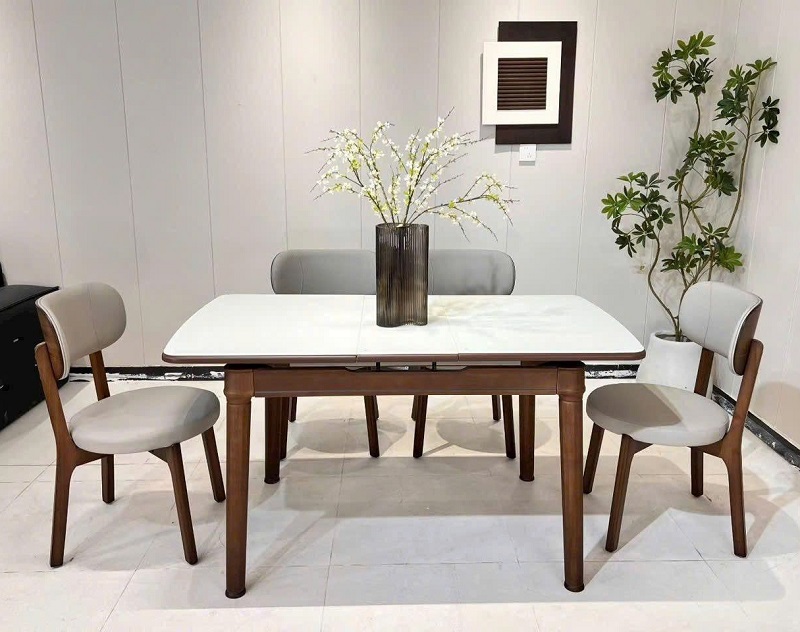 Bàn Ăn Kéo Dài 1m4 Nhỏ Gọn 2869S thiết kế tiện nghi cho nhà nhỏ