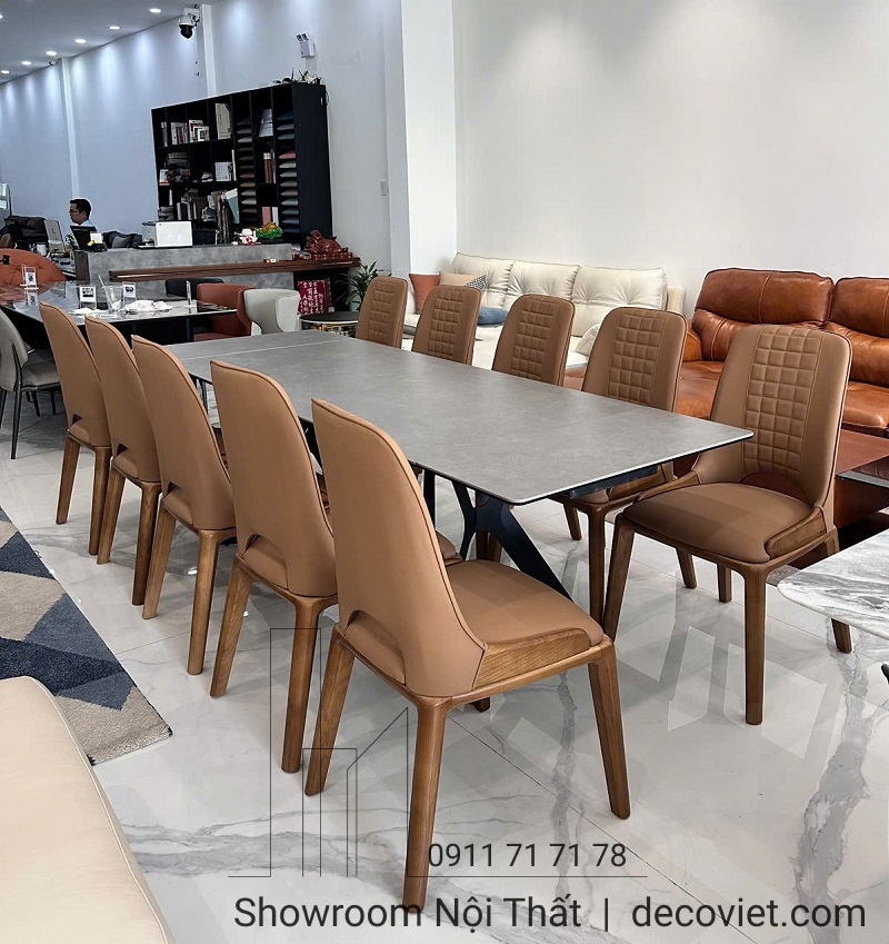 Bàn Ăn Kéo Dài 2m6 10 Ghế Cao Cấp 2462S