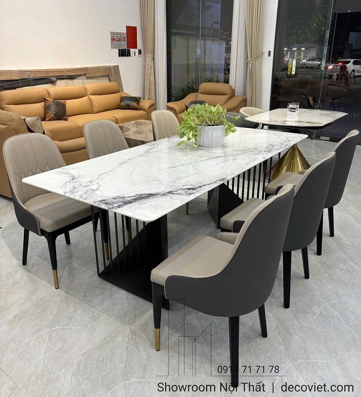 Bàn Ăn Mặt Đá 6 Ghế Nhập Khẩu 2856S thiết kế hiện đại, chất lượng bền bỉ