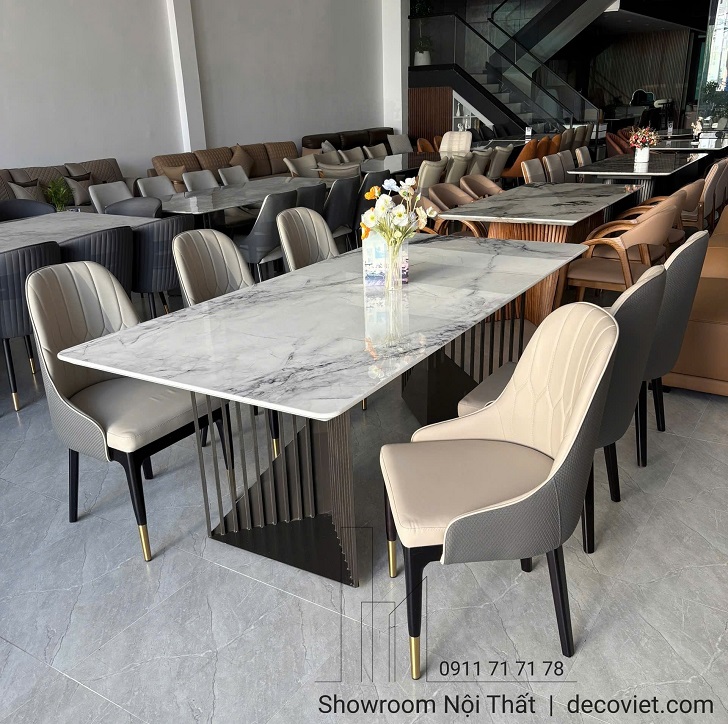Bàn Ăn Mặt Đá 6 Ghế Nhập Khẩu 2856S thiết kế hiện đại, chất lượng bền bỉ