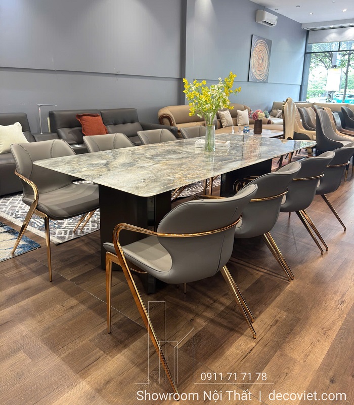 Bàn ăn 8 ghế cao cấp phù hợp gia đình đông người 2796S