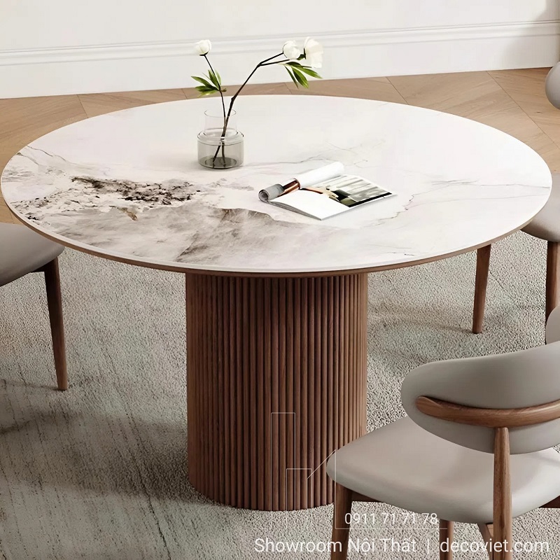 Bàn Ăn Tròn 4 Ghế Giá Rẻ 2937S