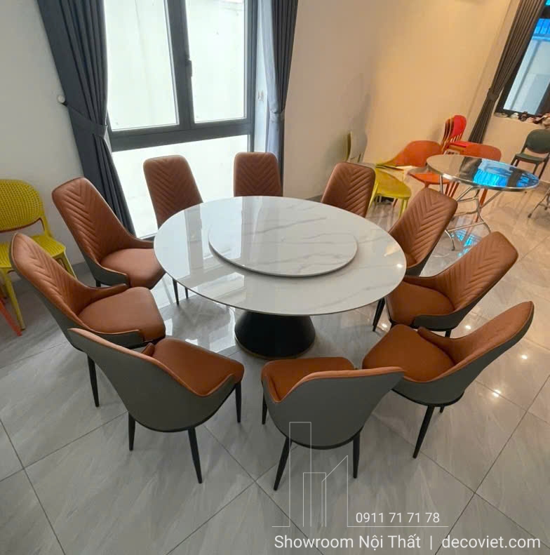 Bàn Ăn Tròn Xoay 10 Người 2831S thiết kế hiện đại