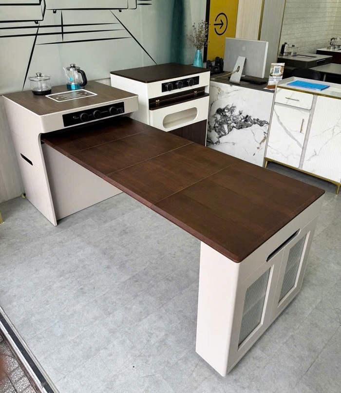 Bàn Đảo Bếp Gấp Nhỏ Gọn 2829S thiết kế nhỏ gọn