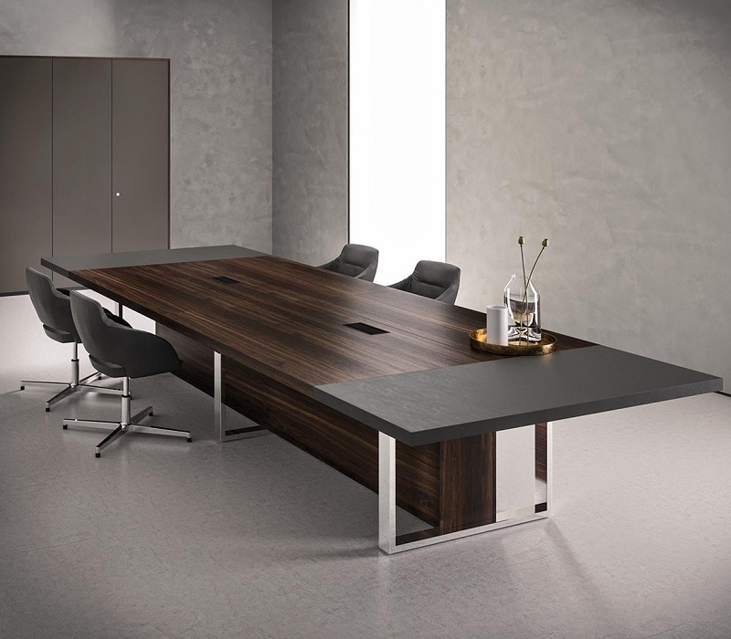 Bàn Họp Văn Phòng Đẹp 3023S chất liệu gỗ công nghiệp, thiết kế theo yêu cầu