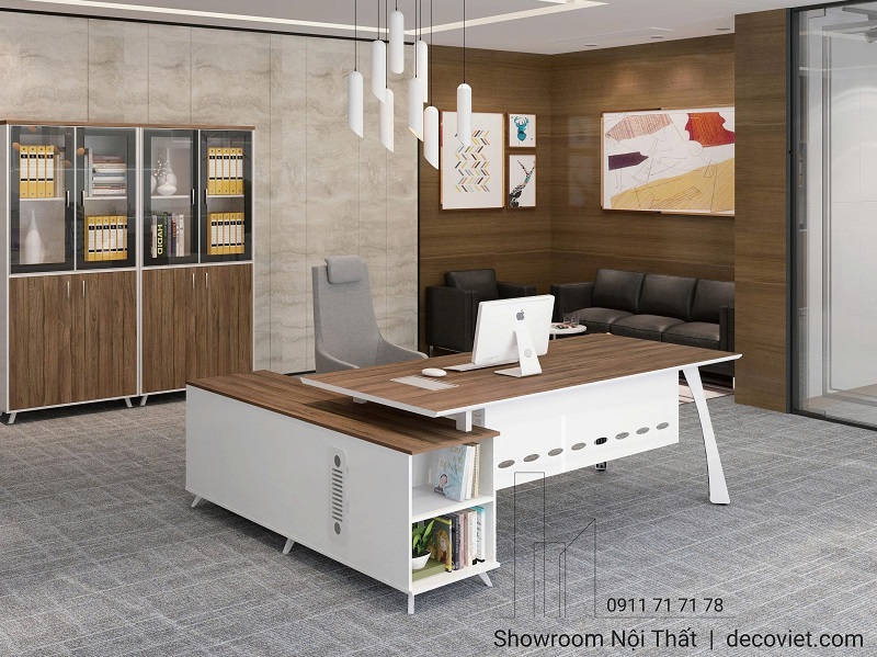 Bàn Làm Việc Gỗ Chân Sắt 158T