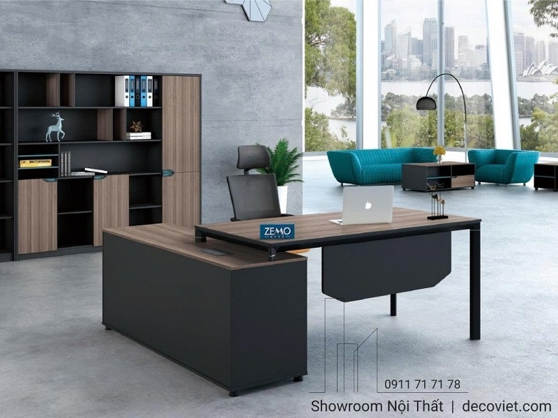 Bàn Làm Việc Gỗ Chữ L 148T