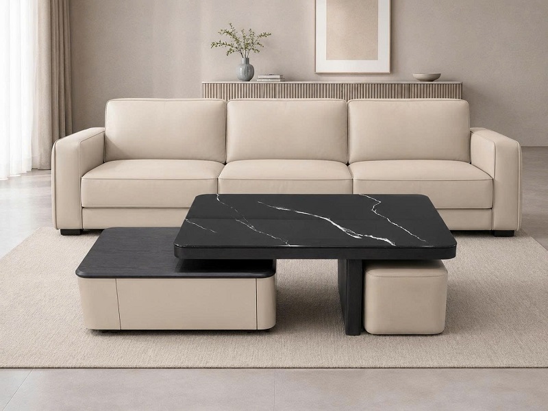 Bàn Sofa Kèm Đôn 499S