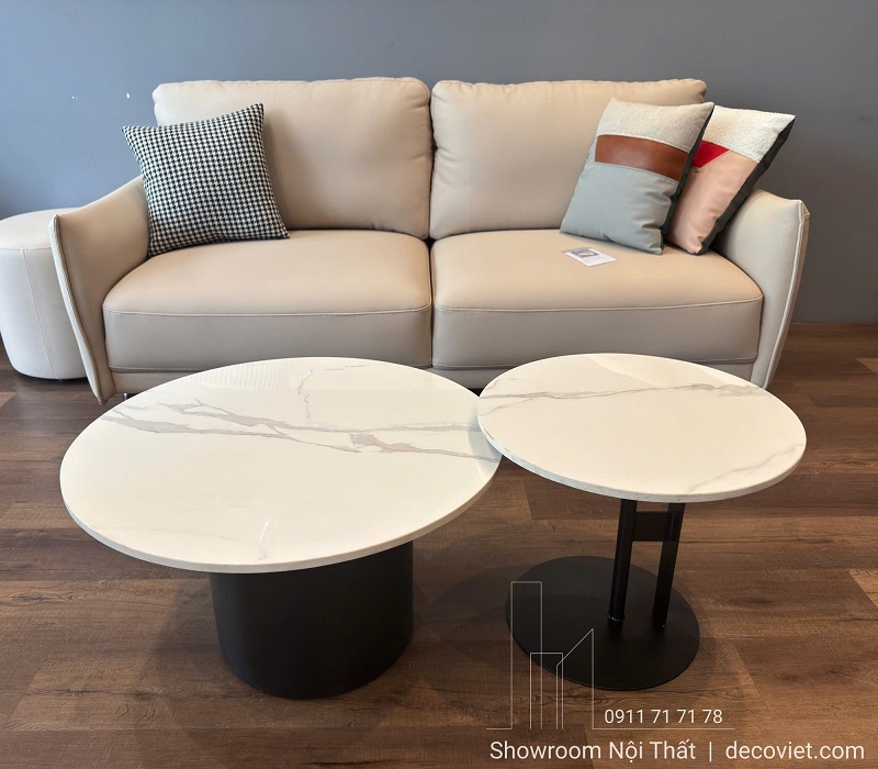 Bàn Sofa Mặt Đá Chân Inox 254S
