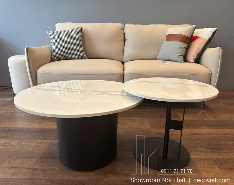 Bàn Sofa Mặt Đá Chân Inox 254S