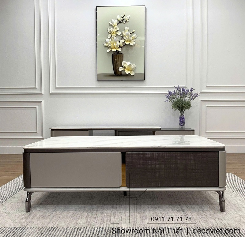 Bàn Sofa Mặt Đá Nhập Khẩu 437S