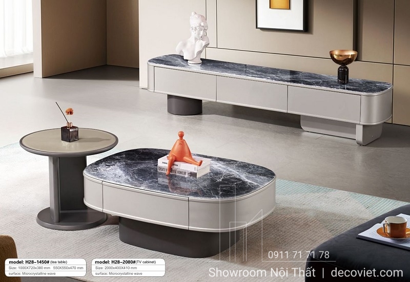 Bàn Sofa Mặt Đá Nhập Khẩu 79T