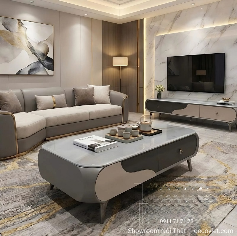 Bàn Trà Chữ Nhật Hiện Đại 470S phù hợp nhiều không gian phòng khách