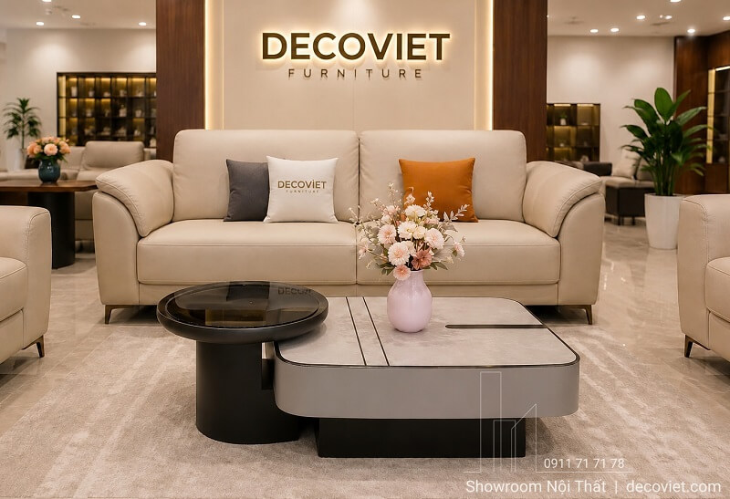 Sofa Da Phòng Khách Đẹp 1178T