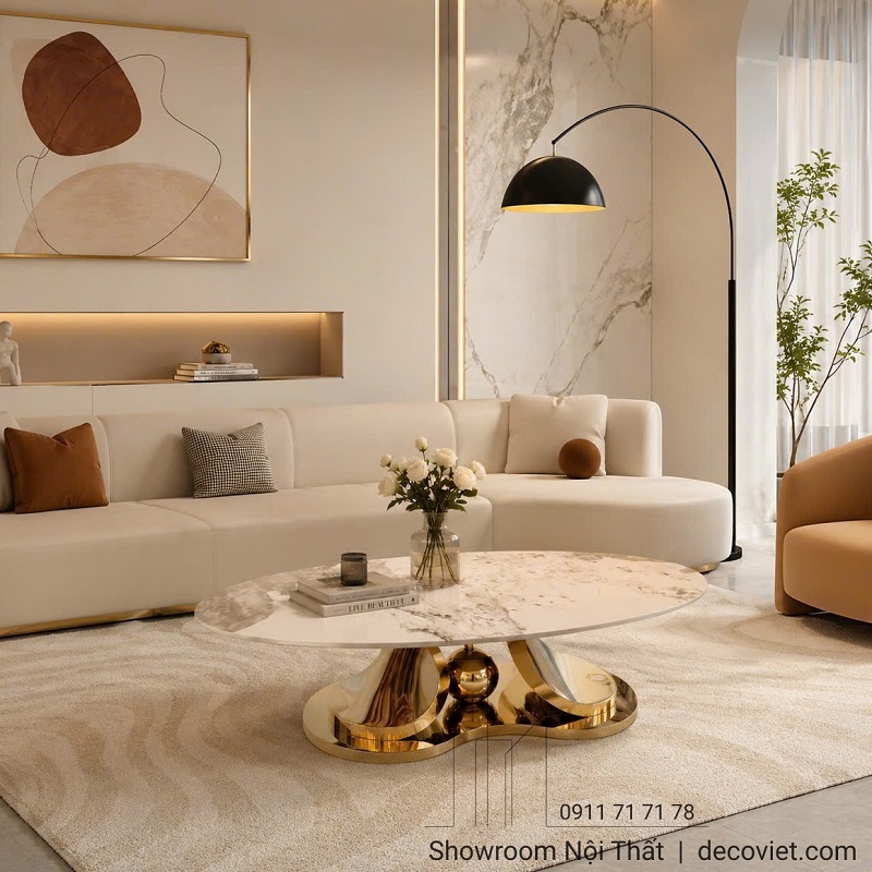 Bàn Trà Sofa Mặt Đá 495S