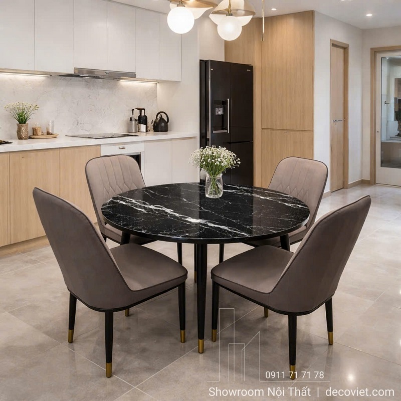 Bộ Bàn Ăn Tròn 4 Ghế 1745S